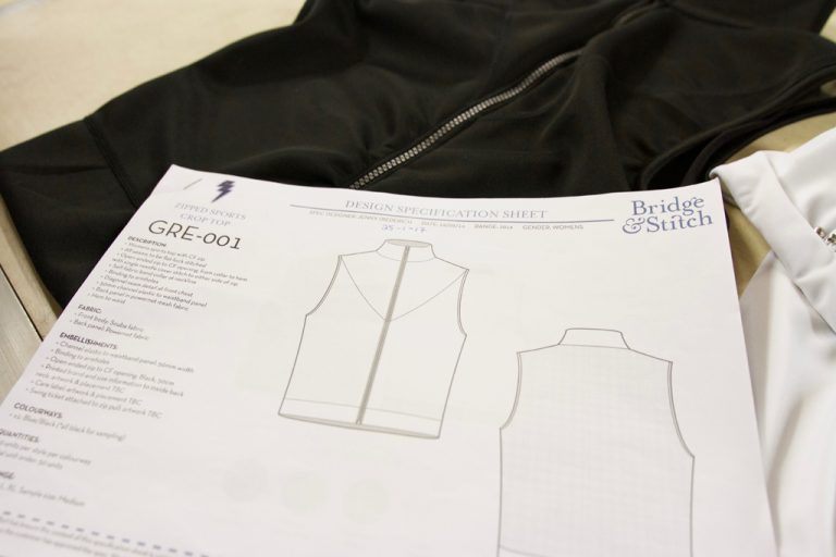 designing clothes creating tech packs CAD