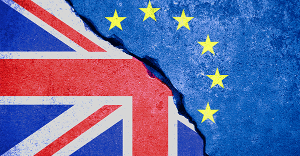 Brexit and UK flag