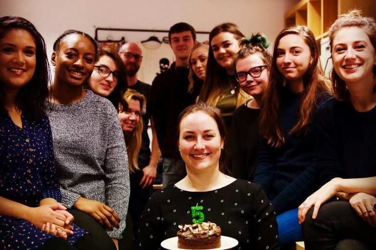 5-Year-Anniversary-Happy Birthday Office Team