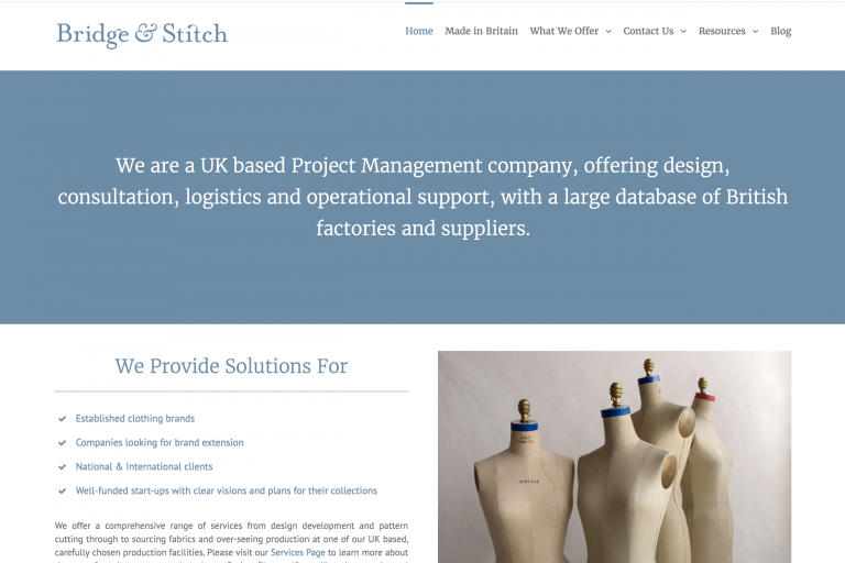 website screenshot - who we provide solutions for