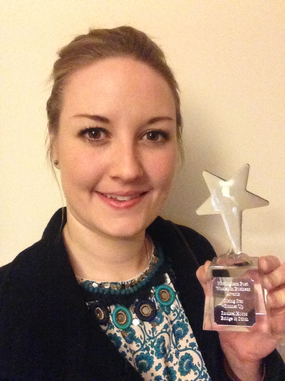Rachael Hobbs receiving Enterprising Women Awards 2014