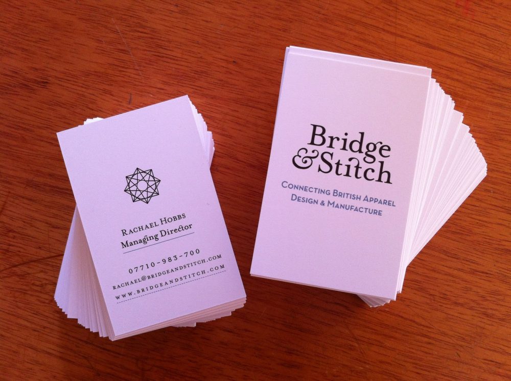 Bridge & Stitch business cards