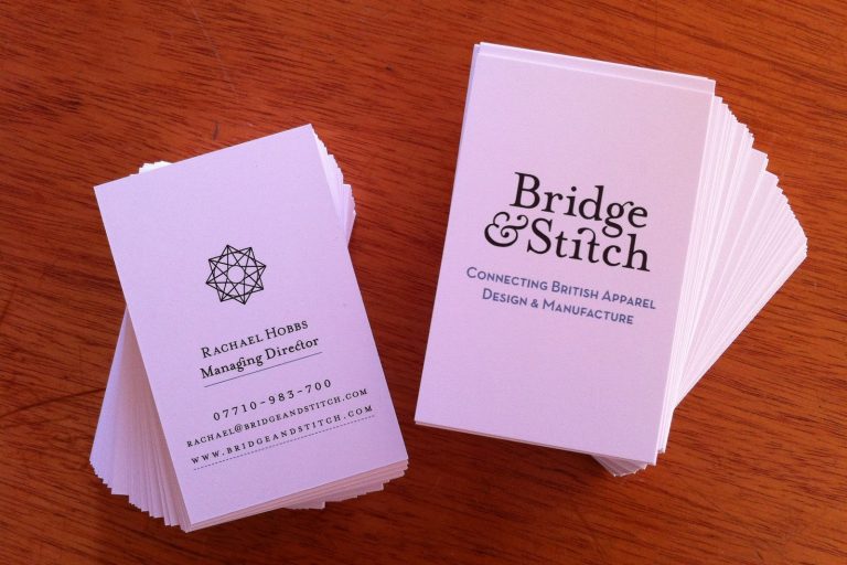 Bridge & Stitch business cards