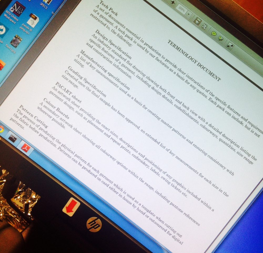 New terminology document
