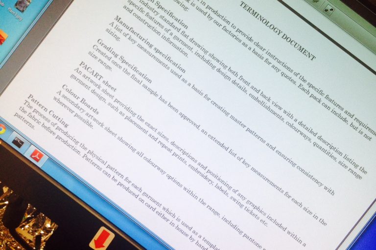 New terminology document